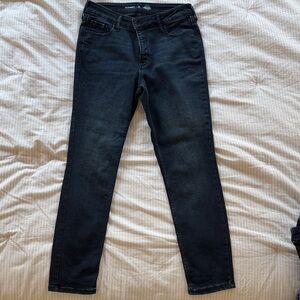 Old Navy High-Rise Rockstar Super Skinny Jeans Dark Blue Never Worn